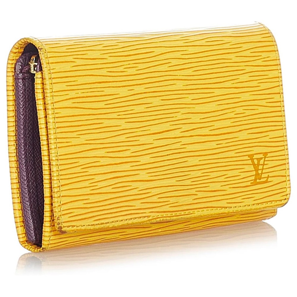 Louis Vuitton yellow epi wallet